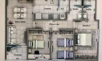 Imagem 3: Apto de 03 quartos à venda no Bairro Nova Suíça!