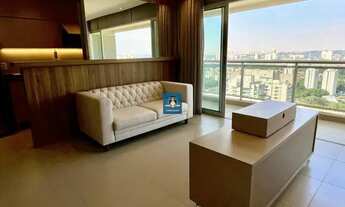 Imagem 3: Elegante Ap. 1 dorm/suíte, 2 banh., 54m2, sem Caução, mobiliado, ar cond., varanda, 1 vaga