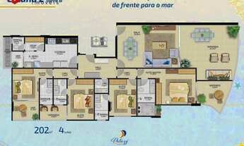 Imagem 7: APARTAMENTO DE LUXO COM 4 SUÍTES DE FRENTE PARA BACUTIA EM ENSEADA AZUL, GARANTINDO CONFOR