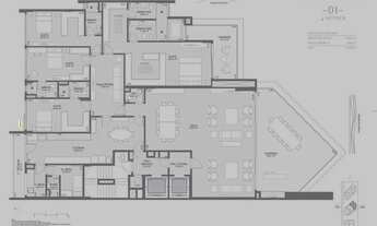 Imagem 2: Apartamento frontal Mar com 4 suítes + Dep. - Exclusividade - Cyano Exclusive Residence