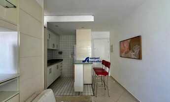 Imagem 5: Apartamento mobiliado 01 dormitório 01 vaga 28 m2 ar condicionado lazer terraço próximo PU