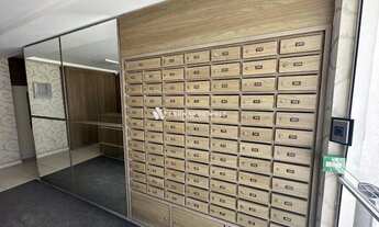 Imagem 4: Apartamento de 2 quartos, sendo uma suite, elevador, garagem coberta e sacada com churrasq