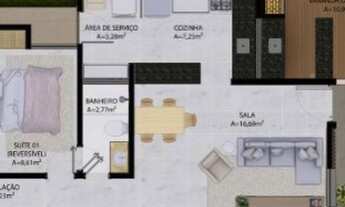 Imagem 3: Casa para venda possui 106 metros quadrados com 3 quartos em - Eusébio