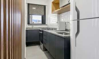 Imagem 6: Apartamento mibiliado, com varanda, 2 quartos, 1 vaga, varanda e infra estrutura