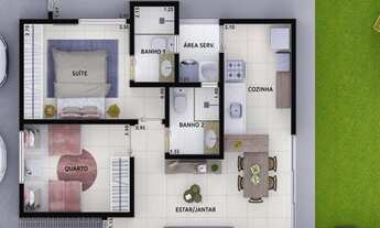 Imagem 5: Oportunidade ÁGIO Casa térrea de 2 quartos sendo 1 suíte em condomínio fechado