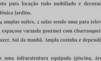 Imagem 2: Lindo apartamento para locação todo mobiliado e decorado, localizado no Condomí