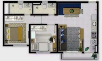 Imagem 2: Apartamento 2 quartos sendo 1 suíte à 9 minutos do Buriti Shopping