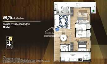 Imagem: APARTAMENTO NO FORTE, 2 Suítes, Terraço