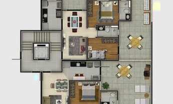Imagem 4: Apartamento Garden com 3 dormitórios à venda, 105 m² por R$ 430.600,00 - Casa Branca - Bel