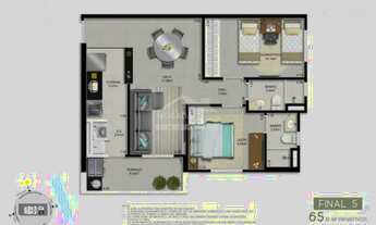 Imagem 5: Apartamento no Canto do Forte, 2 dormitórios, terraço gourmet, só na imobilíaria Morada na