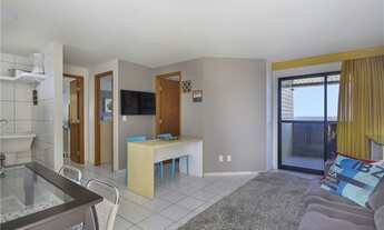 Imagem 6: Apartamento mobiliado vista mar e Morro do Careca 53 m² 1 vaga lazer e segurança 24 horas