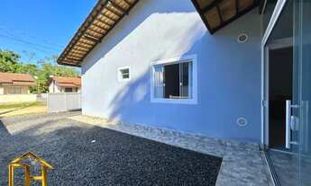 Imagem 6: Casa plana geminada em Barra Velha, 3 quartos sendo 1 suíte e espaço gourmet com churrasqu