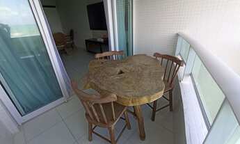 Imagem 2: Apartamento mobiliado com 02 quartos, varanda, portaria 24 hs em Intermares