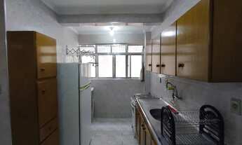 Imagem 2: Apartamento 01 dormitorio-mobiliado-garagem para carro e moto-Forte-Praia Grande-SP