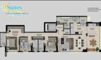 Imagem 2: Apartamento 3 suites no Jardim Goiás de 177 m², nascente, pronto pra morar