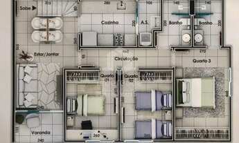 Imagem 7: Apto de 03 quartos à venda no Bairro Nova Suíça!