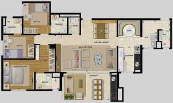 Imagem 7: Apartamento 154 m² Condomínio Cidade Maia! Apartamento novo, nunca habitado!