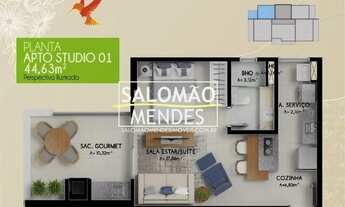 Imagem 2: Lindo Studio próximo a Praça Batista Campos, condomínio completo. Imperdível !