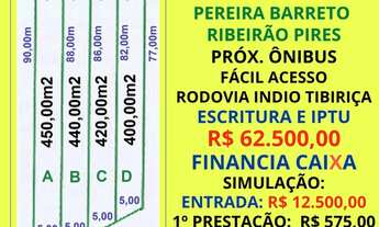 Imagem: Lotes 400m2 Pereira Barreto Ribeirão Pires
