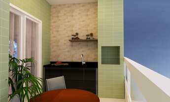 Imagem 4: Apartamento para venda com 71 metros quadrados com 2 quartos em Caiçara - Praia Grande - S