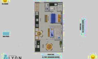 Imagem 2: Lyon Residencial - Ubatuba-SP - Itaguá - Studio 37,60m² - Preço de custo
