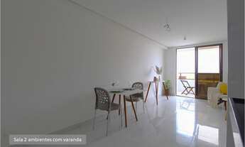 Imagem 6: AP1068) Apartamento com 60m², 2 quartos/suíte, andar alto vista mar, 2 vagas-Cabo Branco