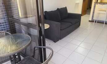 Imagem 5: BARRA-APTO. 1/4 COM ARMÁRIOS, SALA COM VARANDA, MOBILIADO, ÁREA 45 M2. 01 VAGA. ALUGUEL R