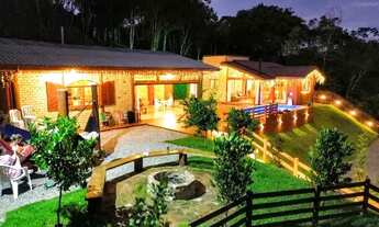 Imagem 2: Casa para alugar, sítio, chácara, também para eventos, com salão de festas e lareiras