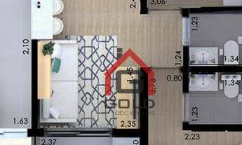 Imagem 1: Apartamento à venda, 52 m² por R$ 320.000,00 - Utinga - Santo André/SP