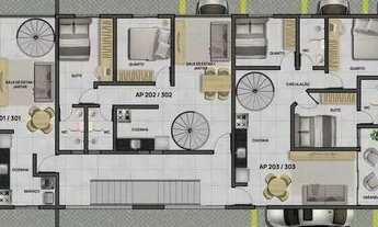 Imagem 5: Cobertura duplex Nova 2 quartos no Bessa - João Pessoa - PB