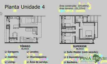 Imagem 2: Sobrado para Venda em Curitiba, Atuba, 3 dormitórios, 1 suíte, 3 banheiros, 2 vagas