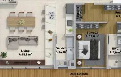 Imagem 3: OPORTUNIDADE APTO GARDEN COM PISCINA PRAIA DO ESTALEIRO 3suítes, 4bwc, 3vg, perto da PRAIA