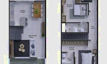 Imagem 6: Sobrado em Camboriú no bairro São Francisco de Assis 03 suítes