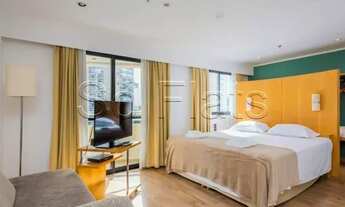 Imagem: Flat mobiliado com 1 dormitório e lavanderia