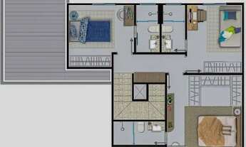 Imagem 5: Casa / sobrado individuais em condomínio fechado 3 (tres) suítes plenas