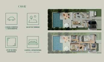 Imagem 2: Casa de condomínio em Rua Nicolau José Gravina - Cascatinha - Curitiba/PR