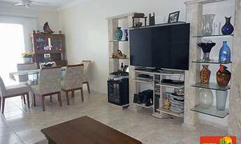 Imagem 3: Apartamento 3 dormitórios com sacada gourmet frente ao mar no bairro Vera Cruz - Mongaguá