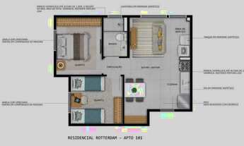 Imagem 2: Residencial Rotterdam: Conquiste seu apartamento dos sonhos com lazer completo e localizaç