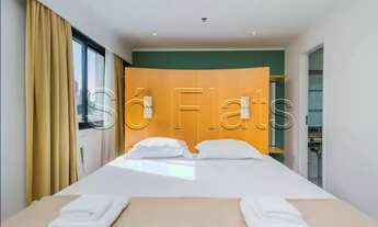 Imagem 5: Flat mobiliado com 1 dormitório e lavanderia coletiva disponível para locação