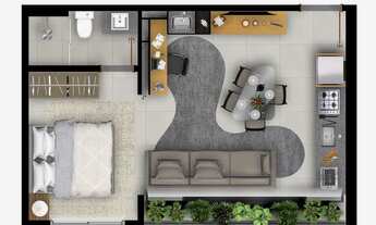 Imagem 4: LUX OESTE Apartamento com 1 Quarto(s) e 1 banheiro(s) à Venda, 41.66 por R$ 450000.00 no s