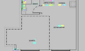 Imagem 3: Apartamento para venda tem 37 metros quadrados com 1 quarto