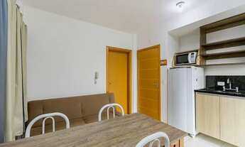 Imagem 4: Apartamento com 1 dormitório para alugar, 28 m² por R$ 1.700 + taxas/mês - Rebouças - Curi