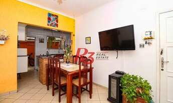 Imagem 4: Apartamento térreo com 3 dormitórios à venda, 95 m² por R$ 480.000 - Gonzaga - Santos/SP