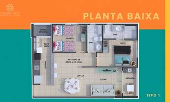Imagem 7: Aptos de 52, 59 e 61m2 em Candeias