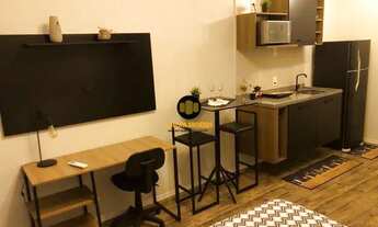 Imagem 4: Apartamento Studio com 23m², com varanda e sem vaga de garagem. MOBILIADO