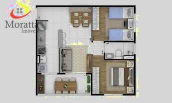 Imagem 2: Apartamento NOVO - 2 dorm - VENDA - LOCAÇÃO - Cond. Residencial Magnifique - Vila Roma