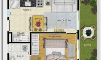 Imagem 3: Apartamento com 1 dormitório!!!1
