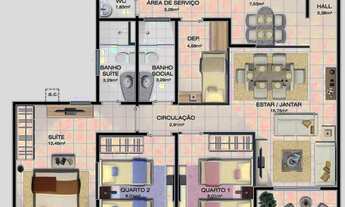 Imagem 2: CALHAU: Apartamento para locação no Grand Park Águas - Ilha de São Luís-MA