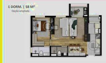 Imagem 7: Apartamento na planta Vision colinas 1 dormitório 33 m2