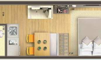 Imagem 6: Apartamento para venda tem 26 metros quadrados com 1 quarto em Granja Viana - Cotia - São